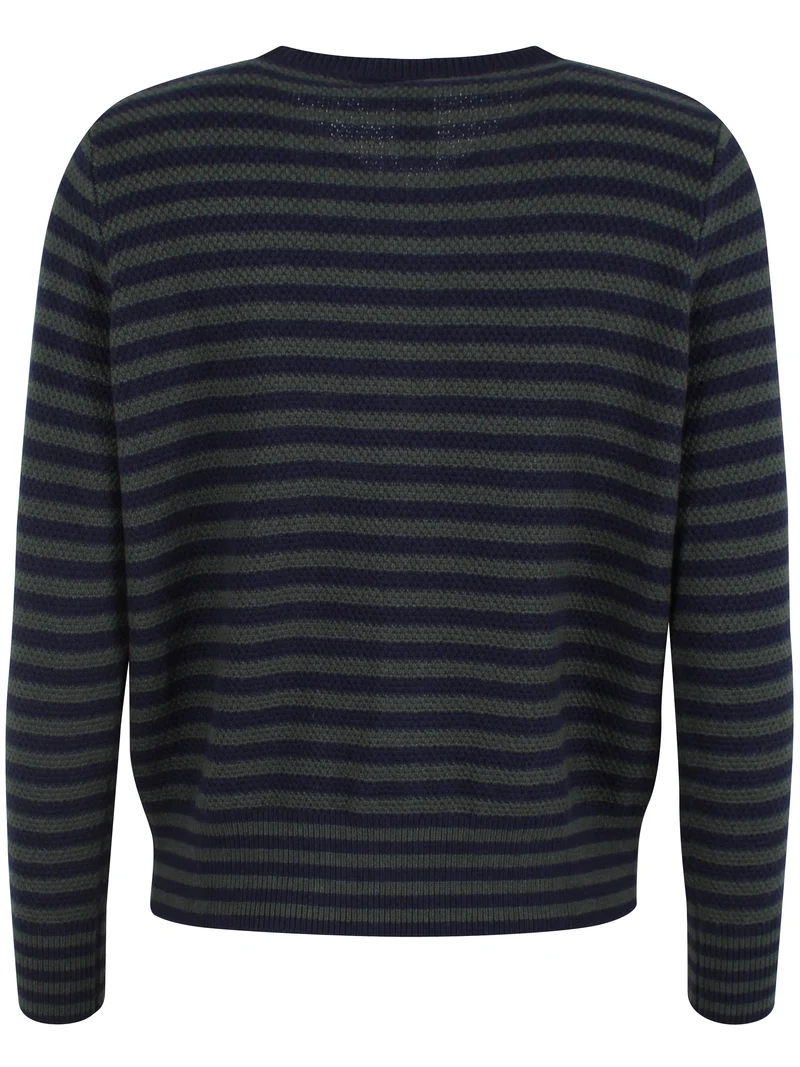 Danecoastal Pearl Wool-Mix Zip-up Dark Navy/Dark Army