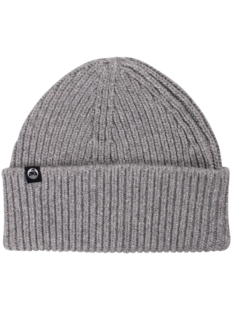 Danewarm Thoughts Merino Wool Glitter Beanie Heather Grey