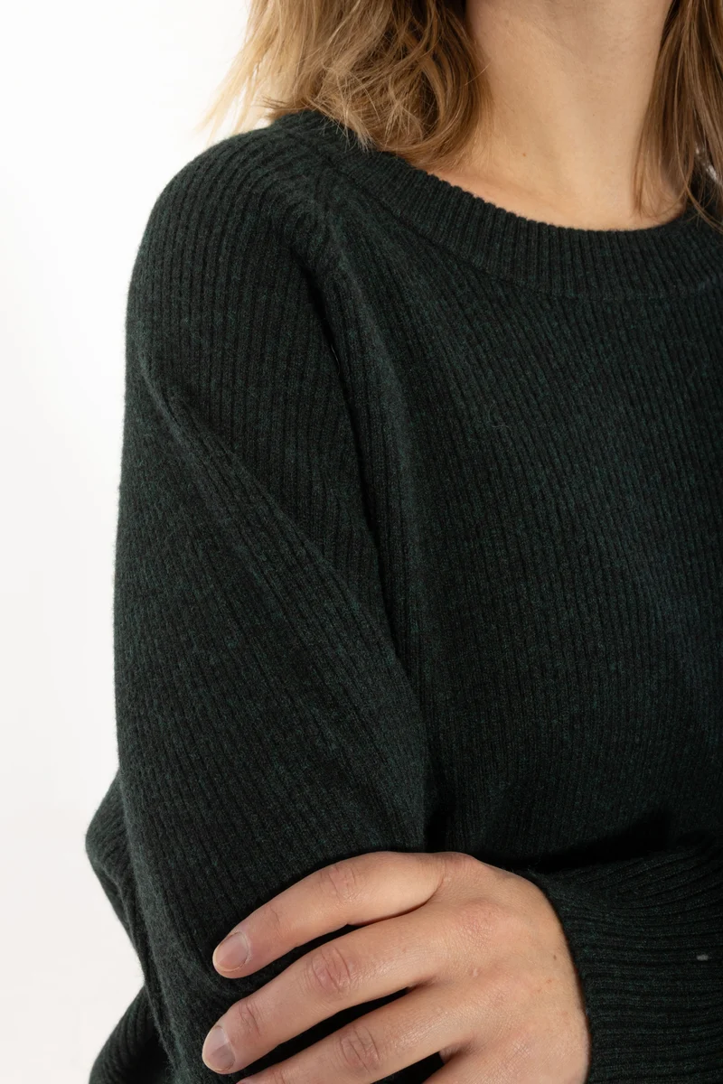 Danerelation Chunky Merino Wool Sweater Dark Forest