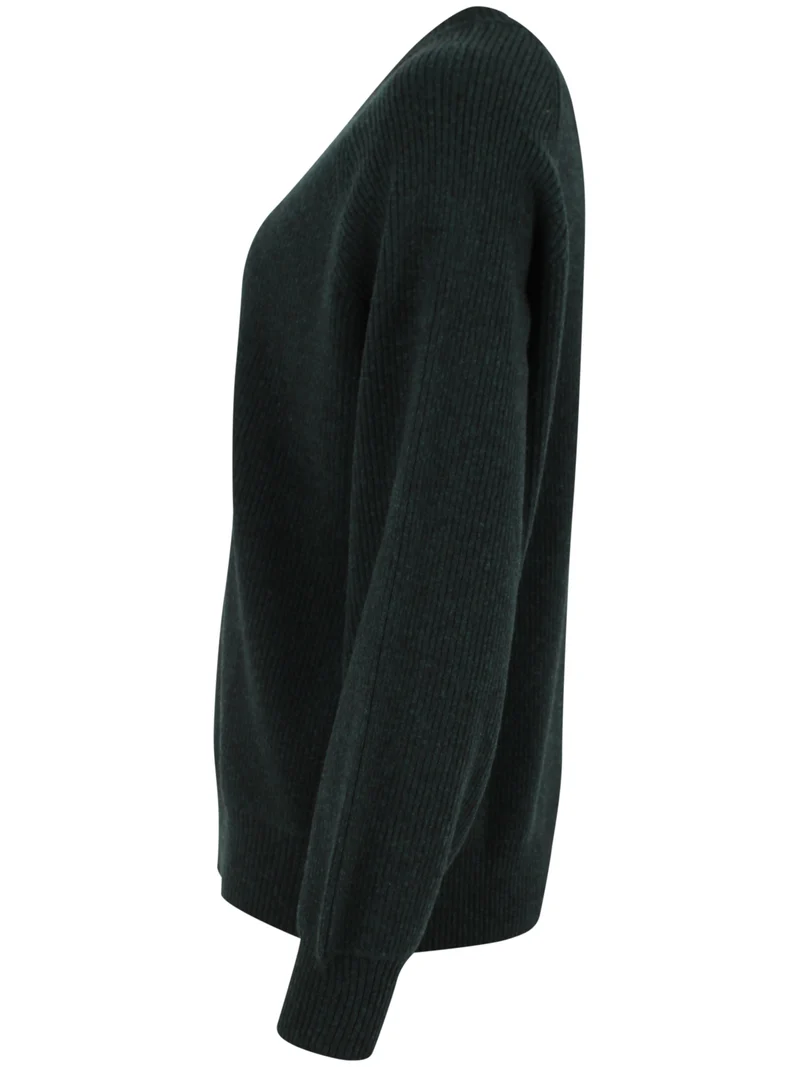 Danerelation Chunky Merino Wool Sweater Dark Forest