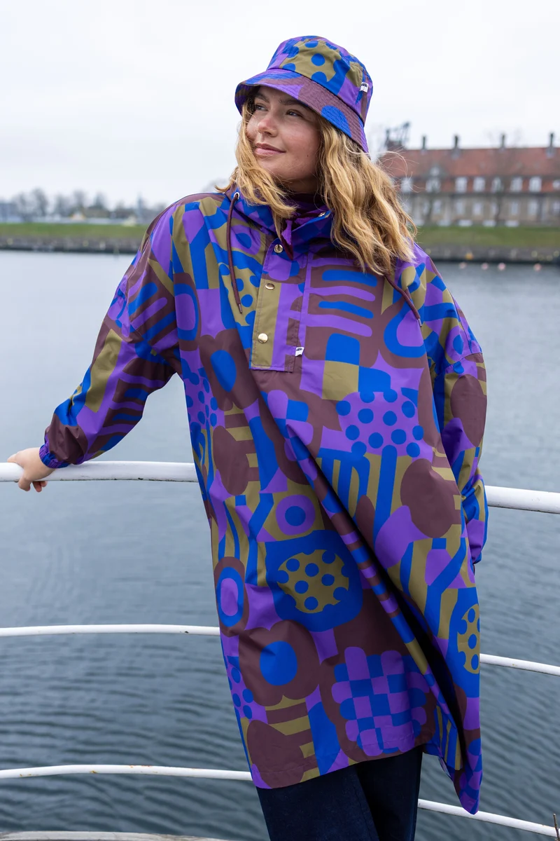 Danedream Drops Rain Poncho Purple PATCHLAND