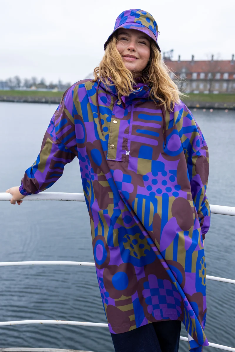 Danedream Drops Rain Poncho Purple PATCHLAND