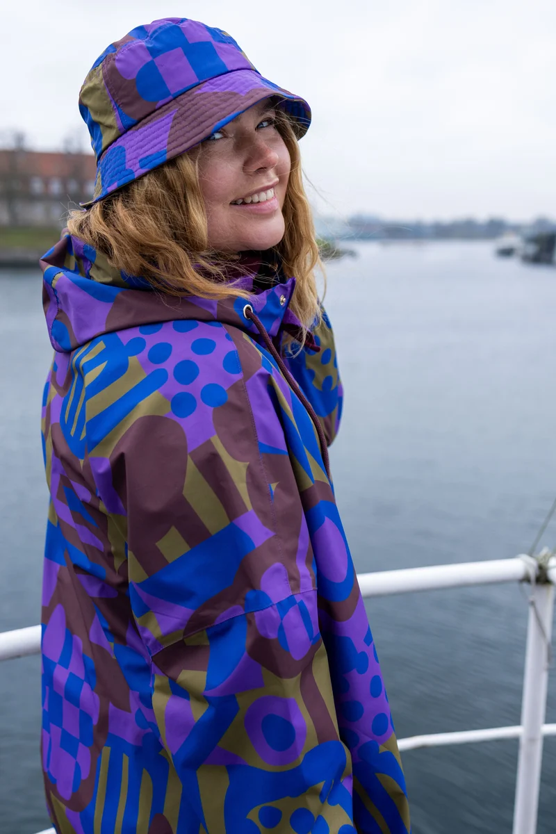 Danedream Drops Rain Poncho Purple PATCHLAND