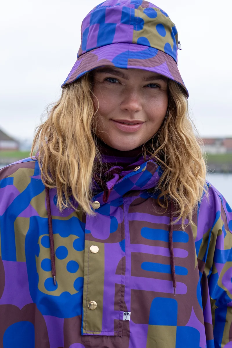 Danebucket Rain AOP Hat Purple PATCHLAND