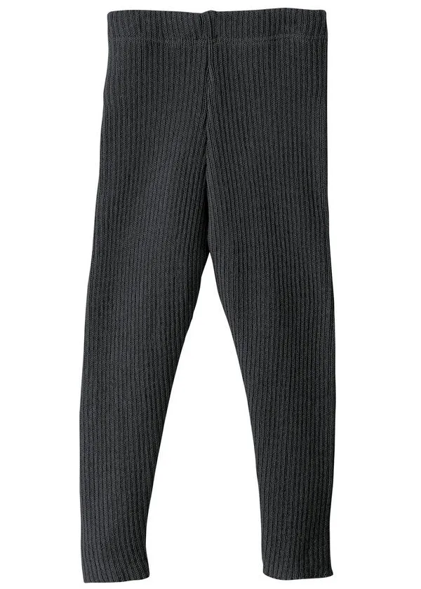 Strick-Leggings, disana, Merinowolle, anthrazit