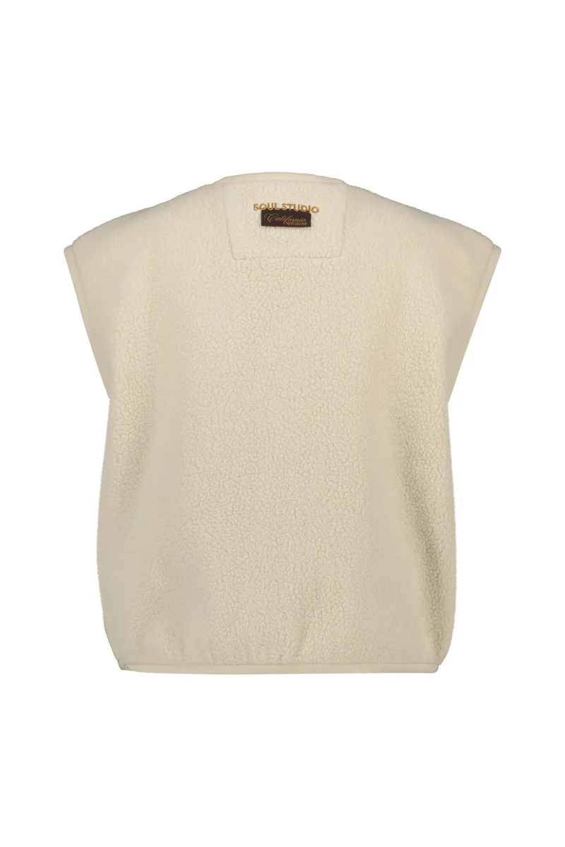 Teddyweste mit V-Neck