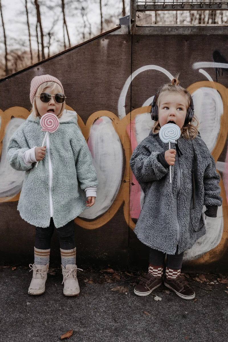 Oversizejacke Teddyfell Dunkelgrau