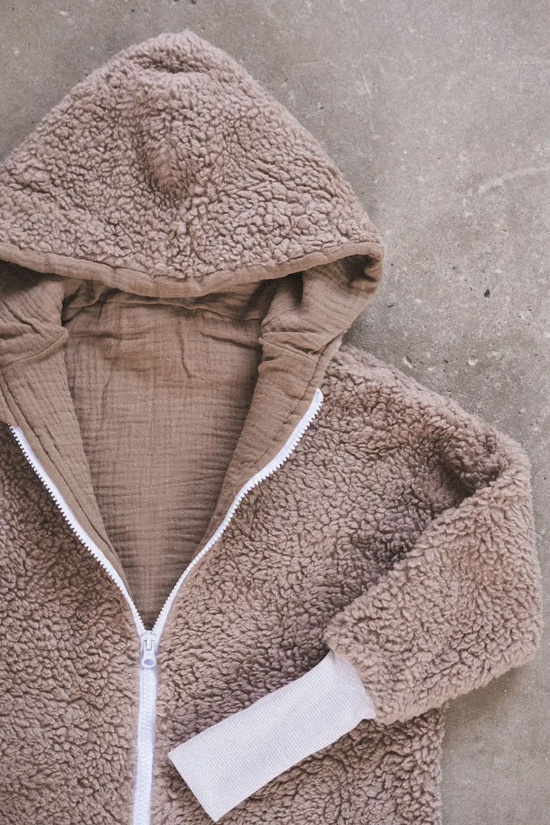 Oversizejacke Teddyfell Sand