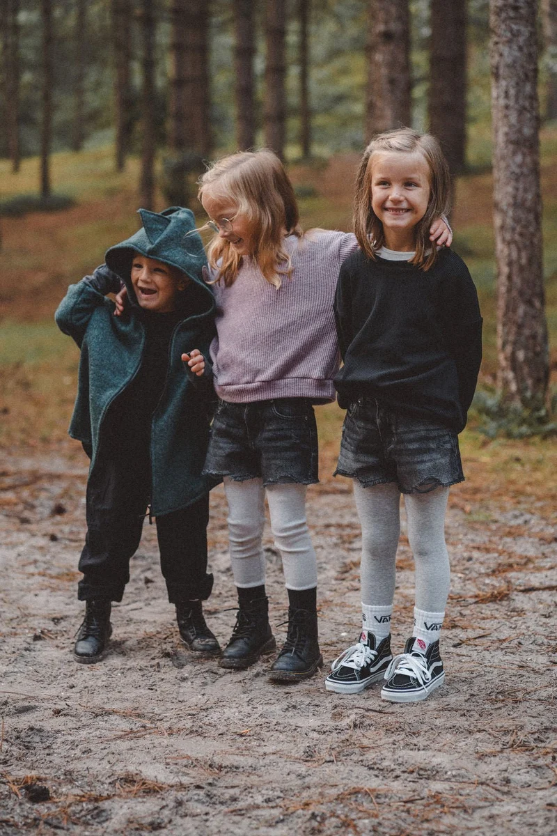 Wollwalkjacke Kinder - drolliger Dino