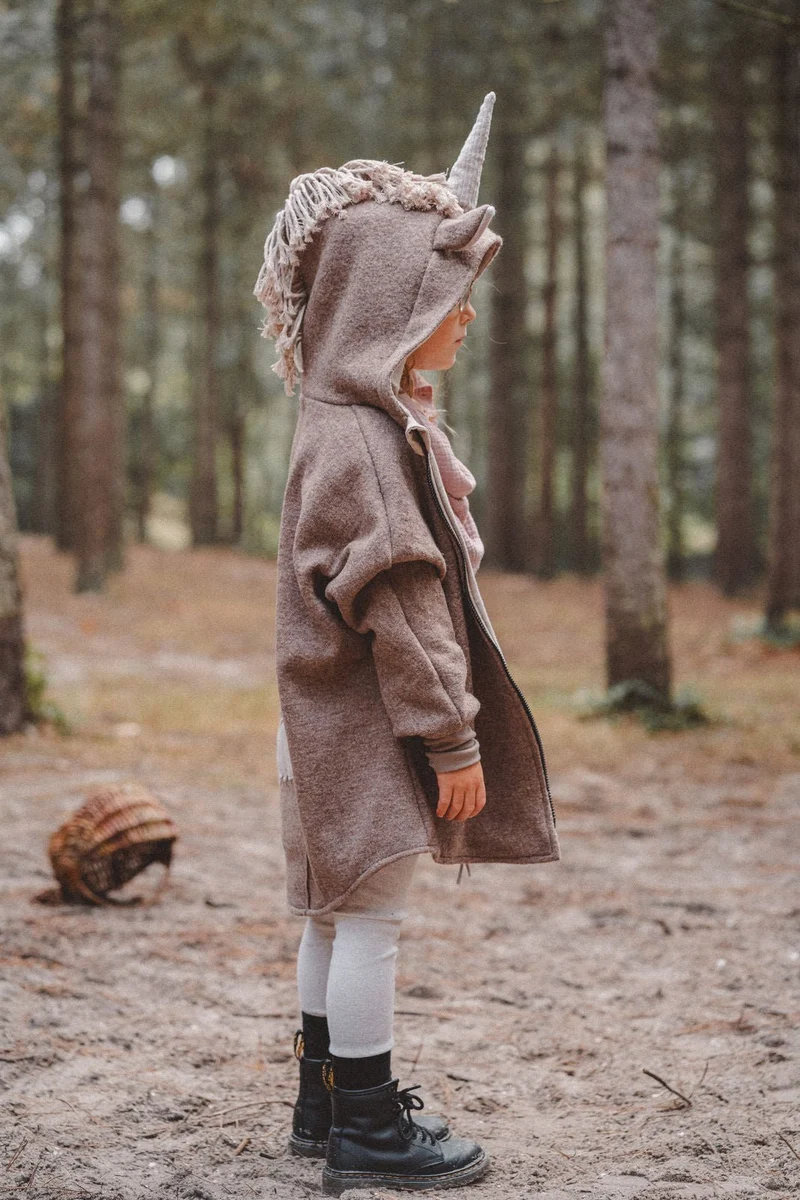 Wollwalkjacke Kinder - fabelhaftes Einhorn