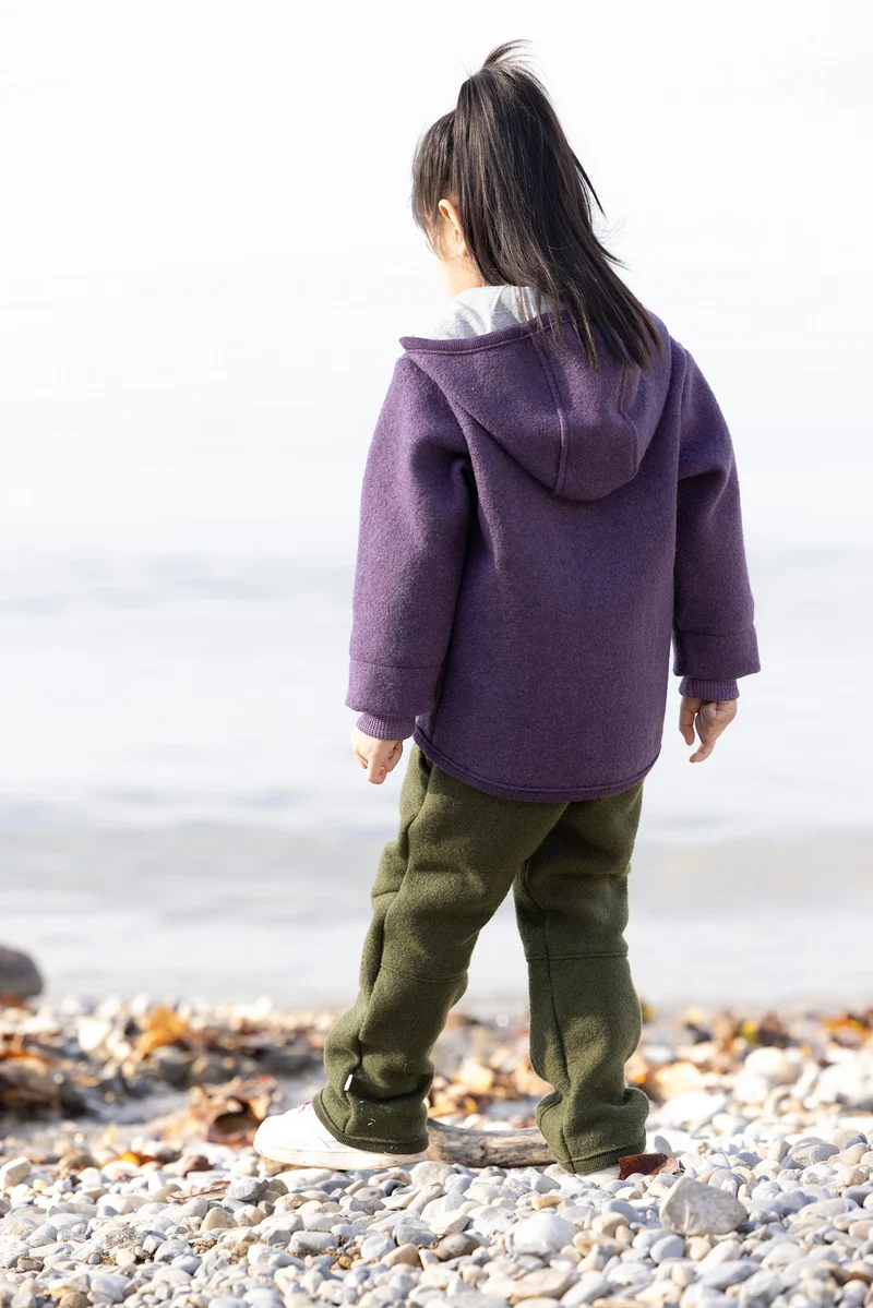 Wollwalk-Jacke. Winterjacke. Übergangsjacke. Grau | disana