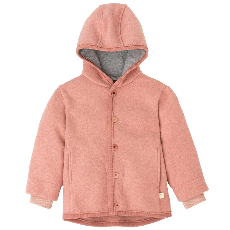 Wollwalk-Jacke. Winterjacke. Übergangsjacke. Rose | disana