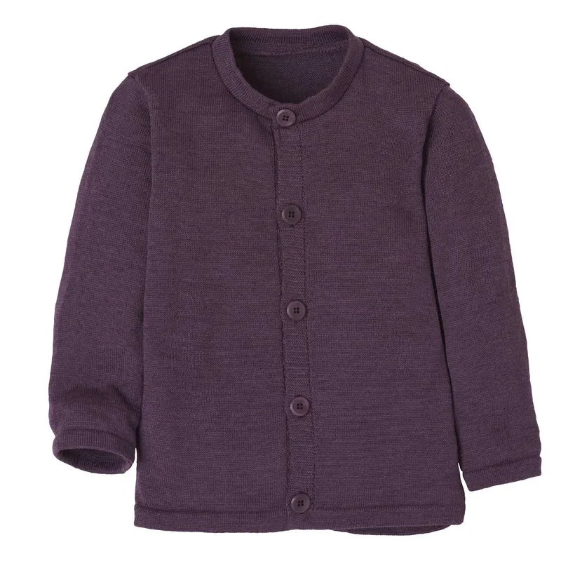 Strickjacke - aubergine | disana