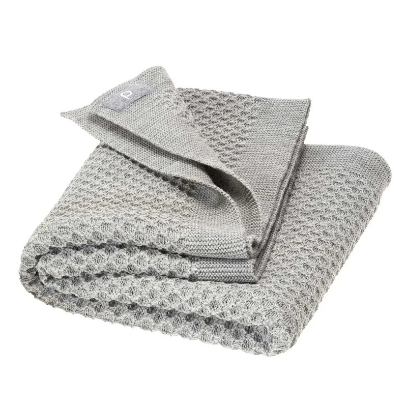 Waben-Strickdecke. Merinowolle. versch. Farben| disana
