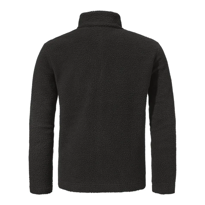 Fleecejacke mit Stehkragen in Teddy-Optik