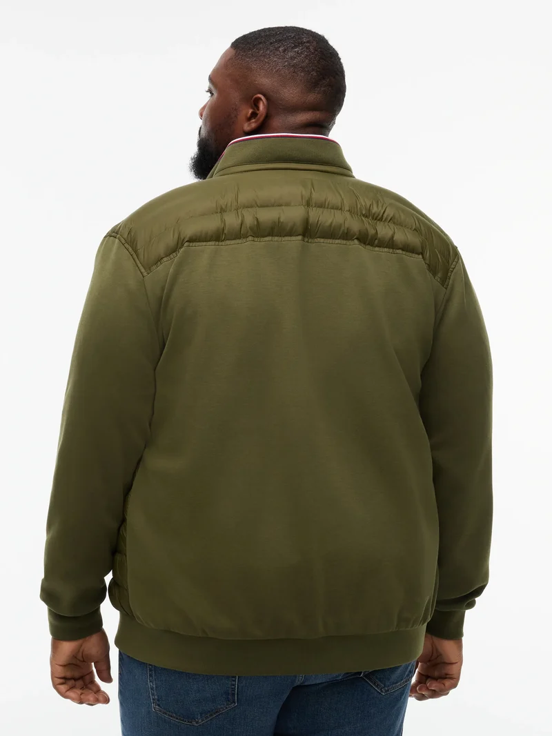 Hybrid-Steppjacke mit Stehkragen