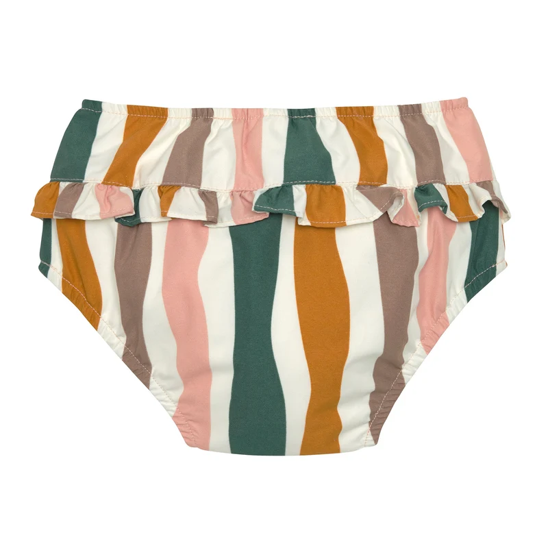 Schwimmwindel Baby - Wellen, Rosa Weiß | Lässig