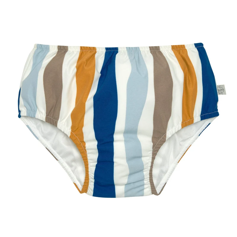 Schwimmwindel Baby - Wellen, Blau Weiß | Lässig