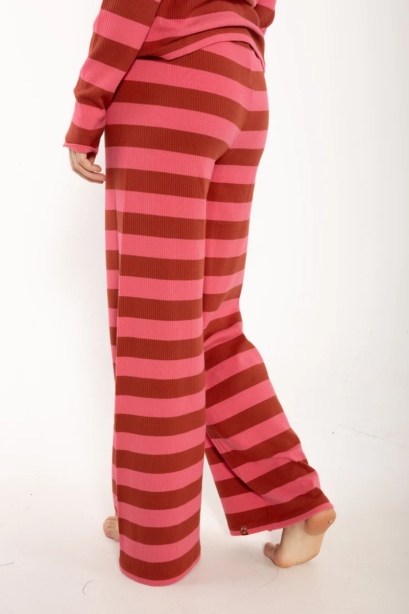 Danegoals Ribbing Pants Chili/Soft Cherry