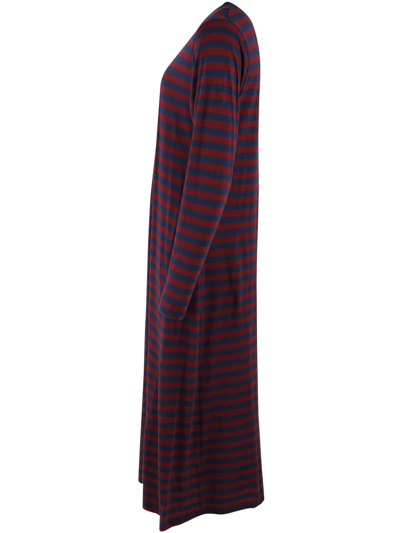 Danebasic Goodnews LS Dress Dark Cherry/Dark Navy