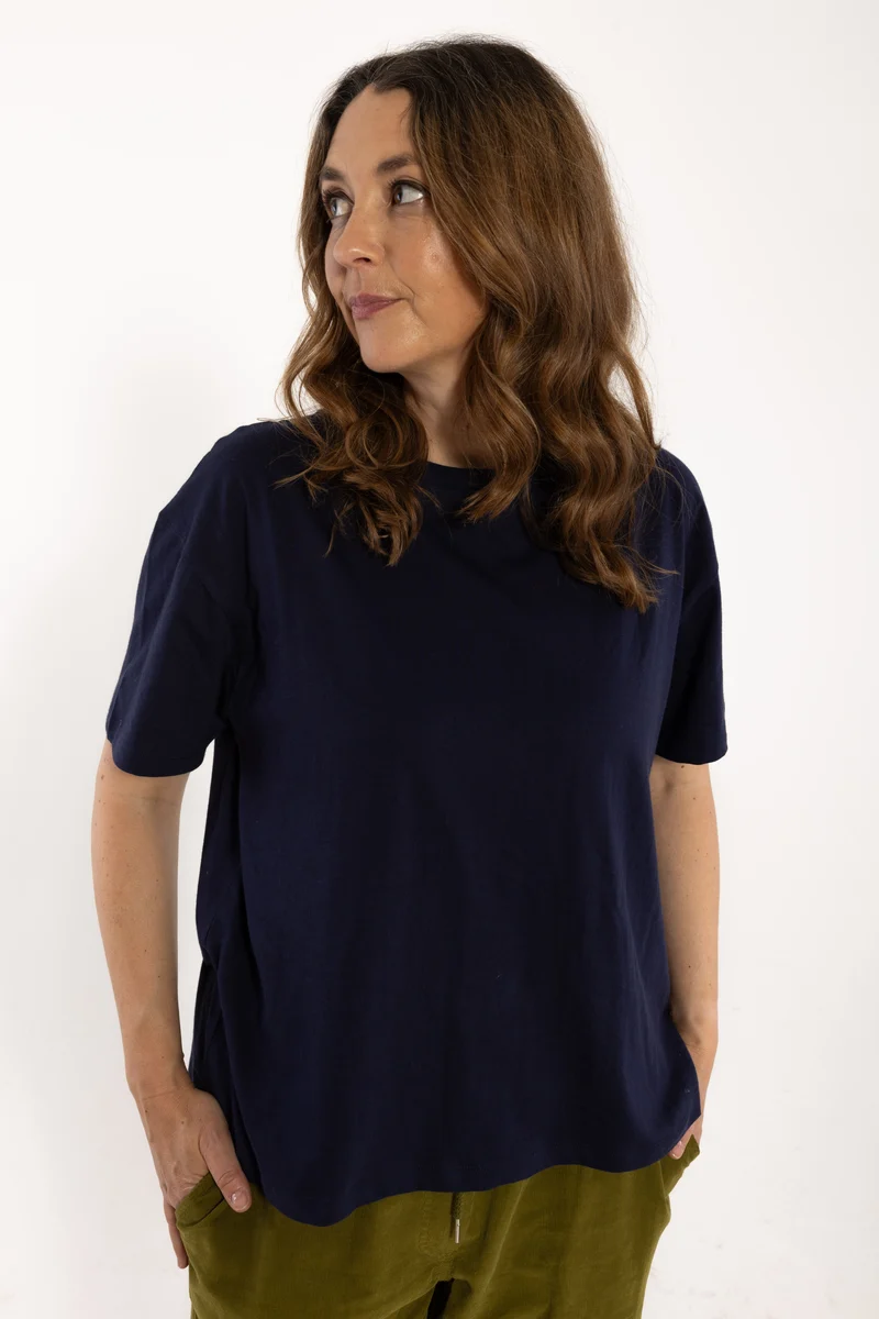 Danebasic Boxy Tee Dark Navy