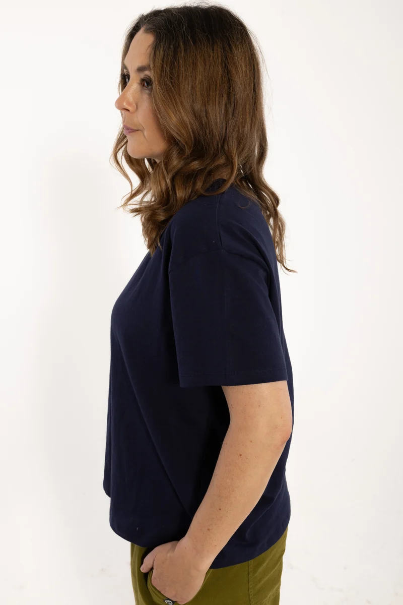 Danebasic Boxy Tee Dark Navy