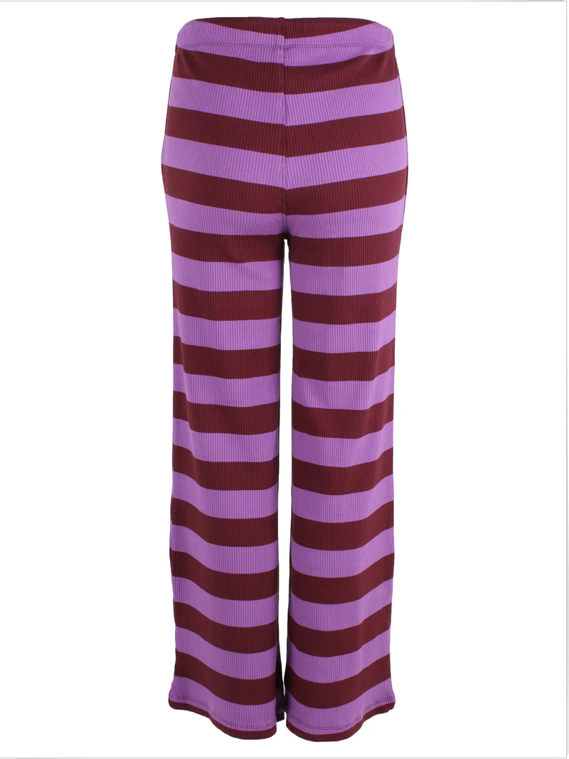 Danegoals Ribbing Pants Dark Wine/Purple
