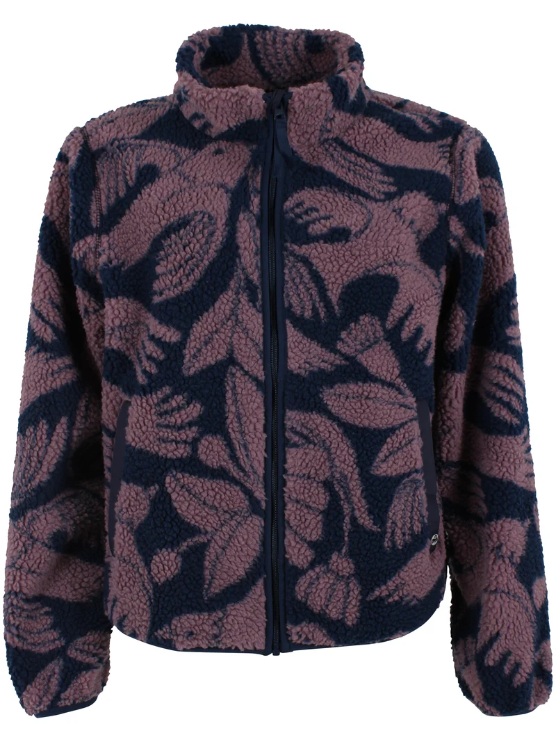 Danelabrador Fleece Zip-Up Dark Navy/Grey Plum BIRDIEUP