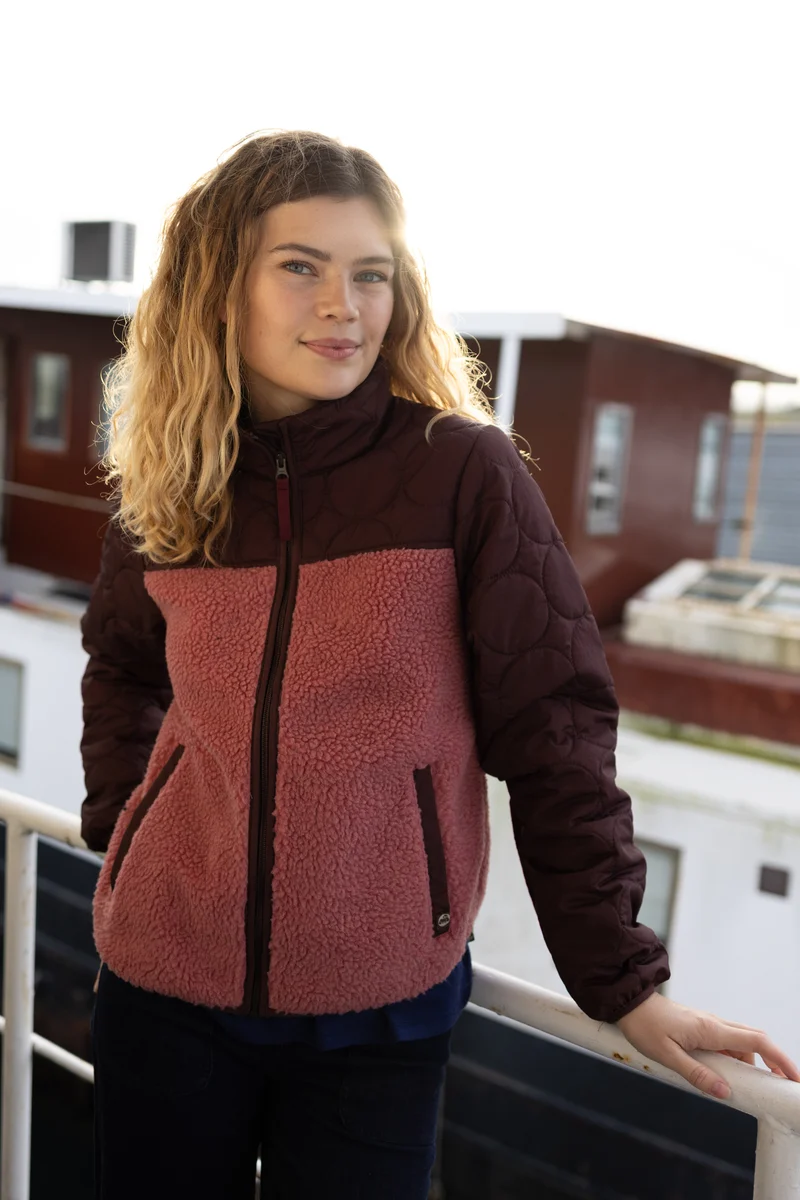 Danehazel Fleece Zip-Up Berry Compote/Dark Wine