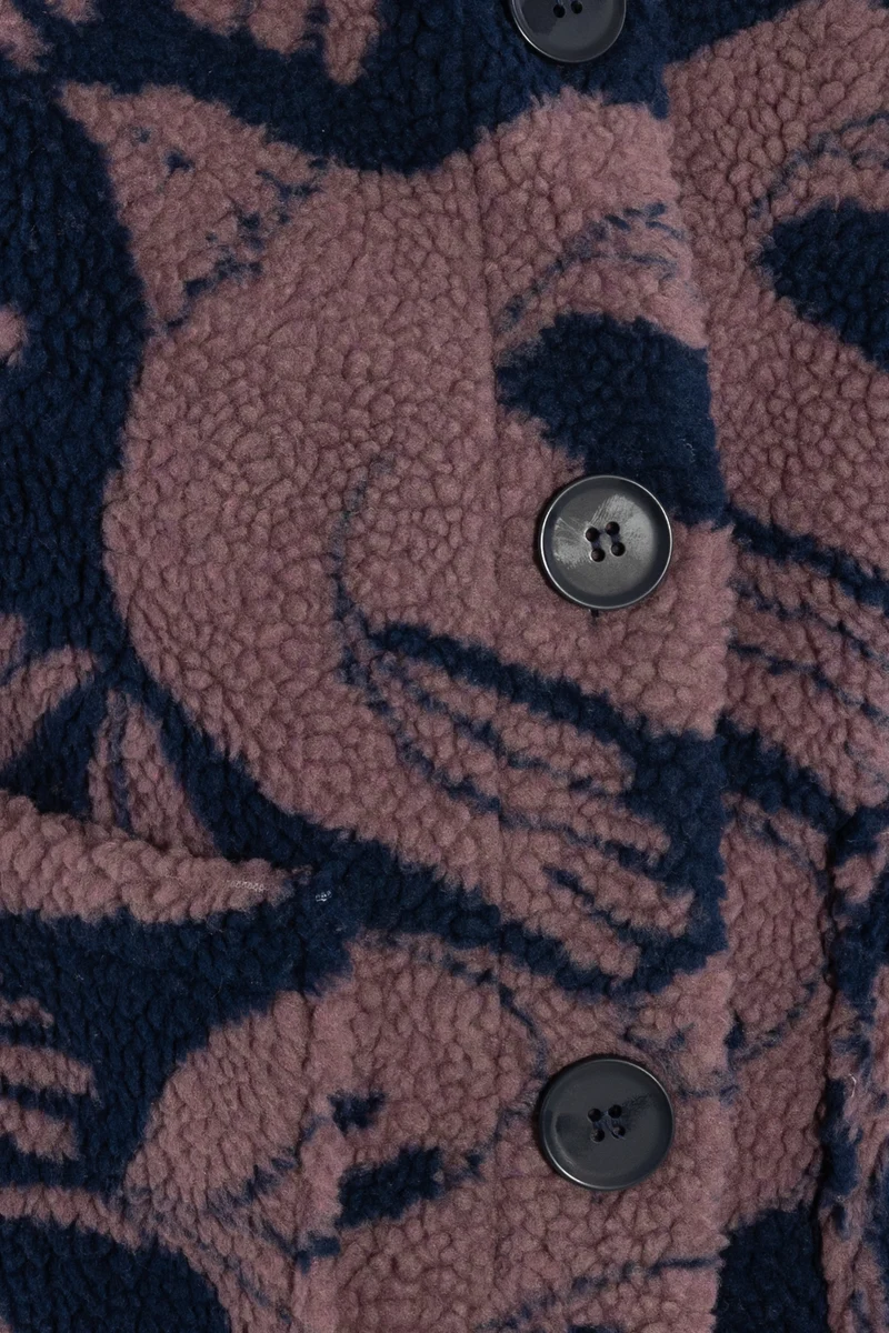 Danepug Fleece Vest Dark Navy/Grey Plum BIRDIEUP