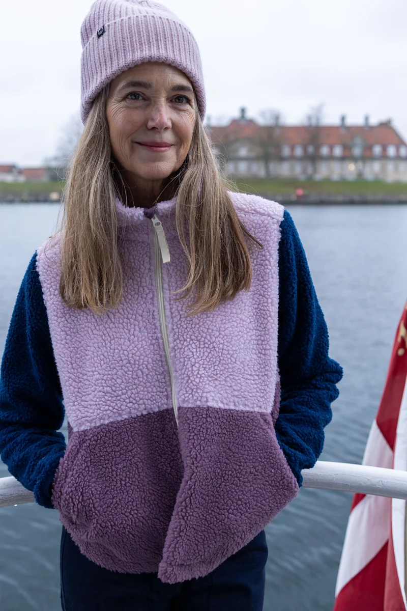 Danebeagle Fleece Jacket Cold Pink/Grey Plum/Dark Navy