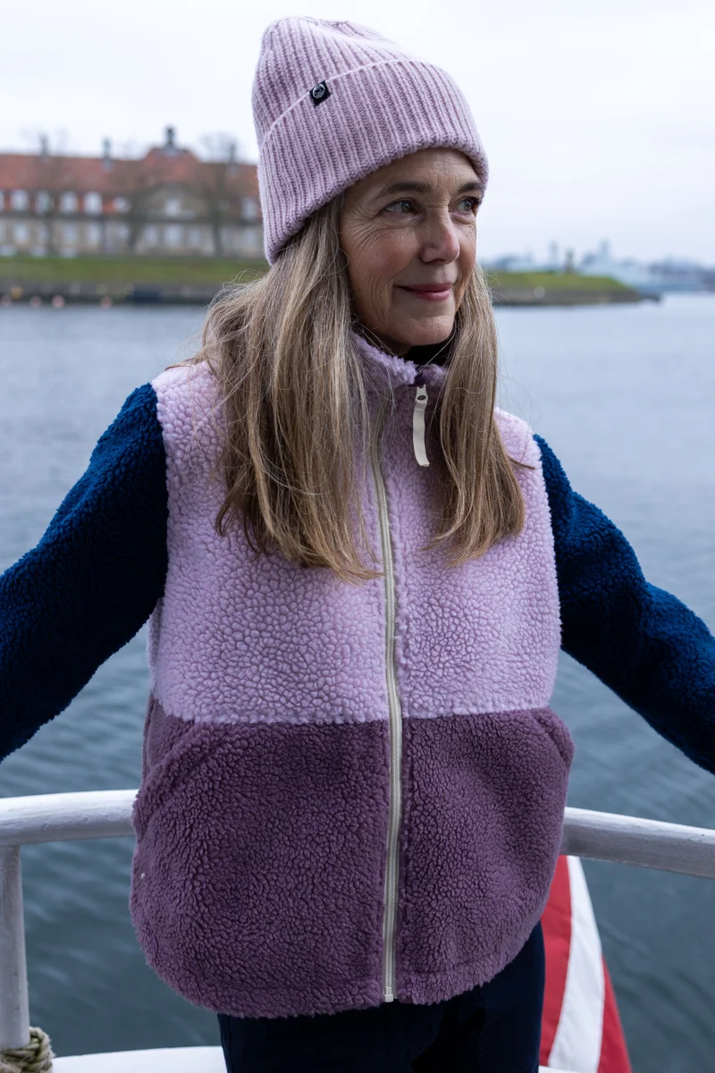 Danebeagle Fleece Jacket Cold Pink/Grey Plum/Dark Navy