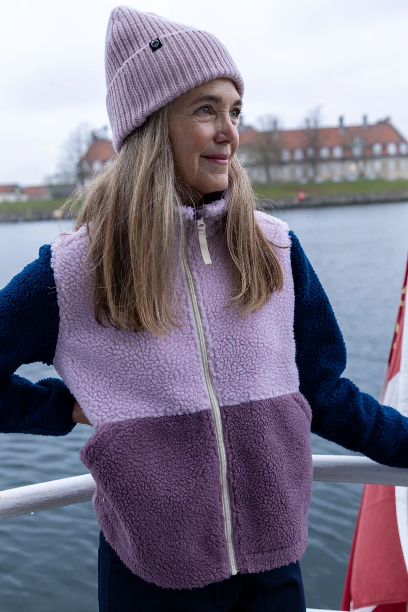 Danebeagle Fleece Jacket Cold Pink/Grey Plum/Dark Navy