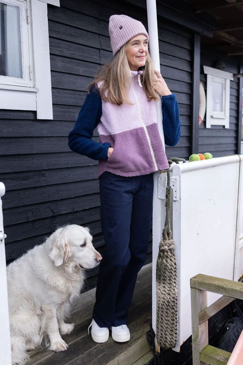 Danebeagle Fleece Jacket Cold Pink/Grey Plum/Dark Navy