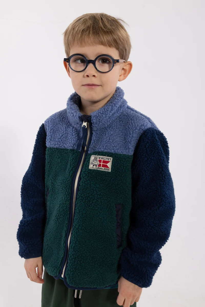 Danodder Fleece Jacket Canard/Dark Navy/Porcelaine
