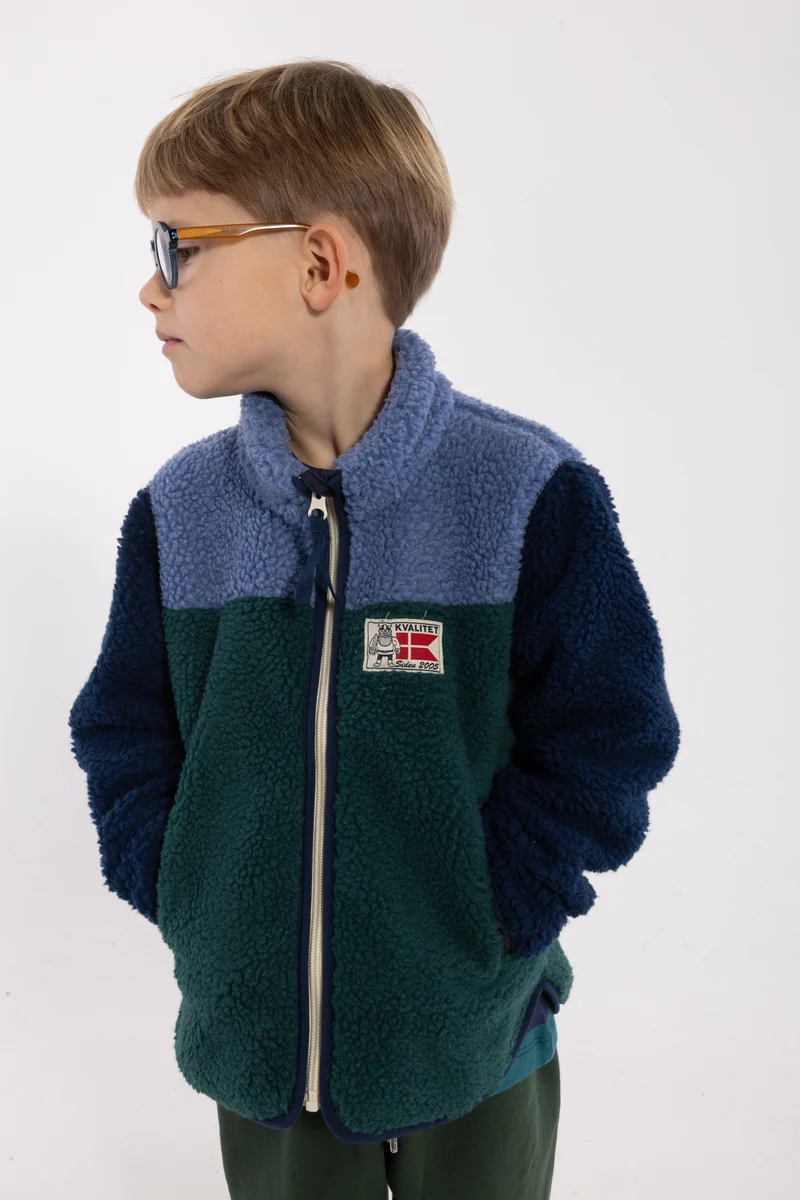 Danodder Fleece Jacket Canard/Dark Navy/Porcelaine