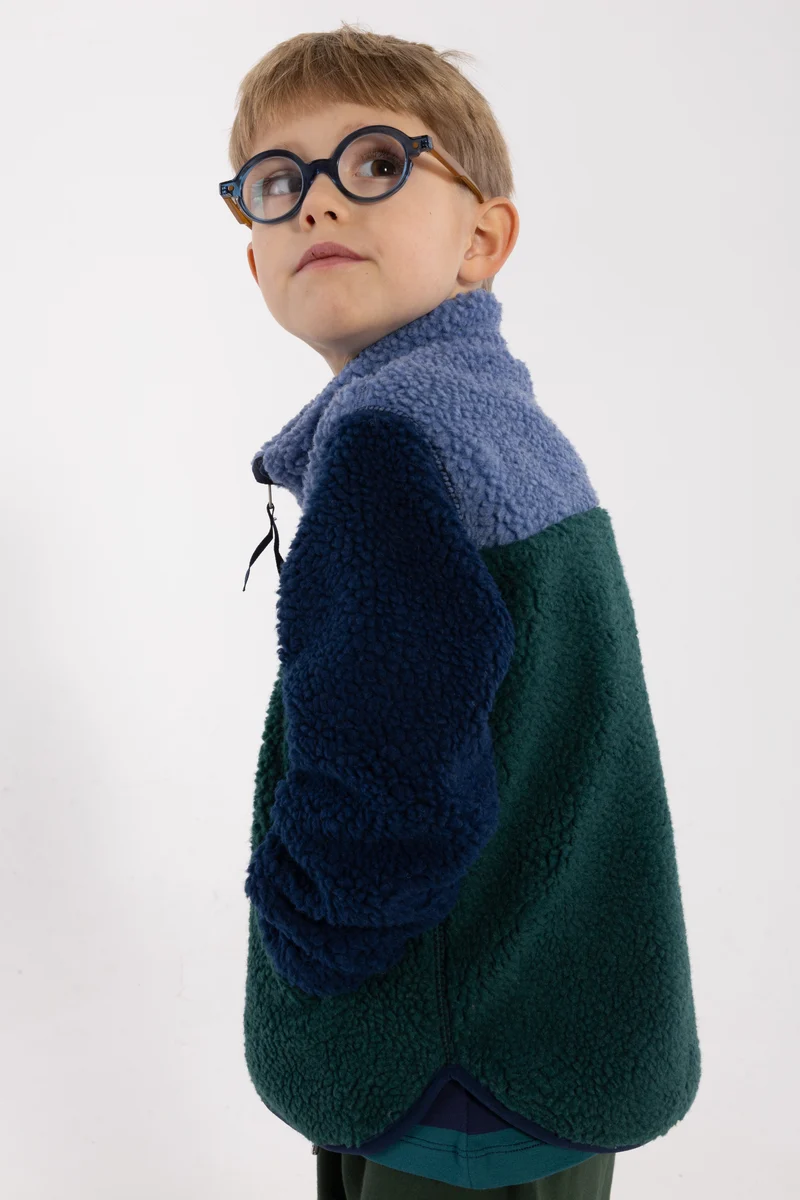 Danodder Fleece Jacket Canard/Dark Navy/Porcelaine