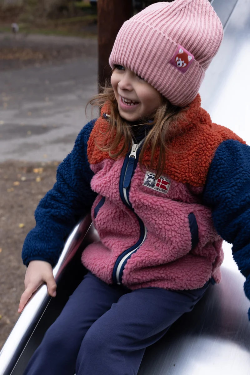 Danebaever Fleece Jacket Chili/Dark Navy/Berry Compote