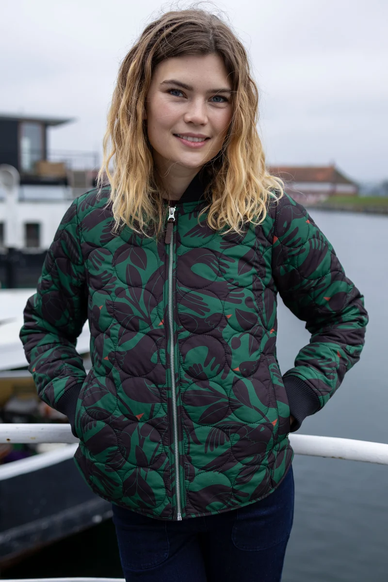 Danecando Thermo AOP Jacket Dark Pine/Black BIRDIEUP