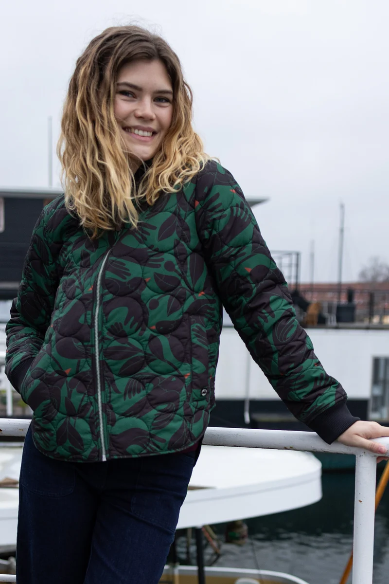 Danecando Thermo AOP Jacket Dark Pine/Black BIRDIEUP