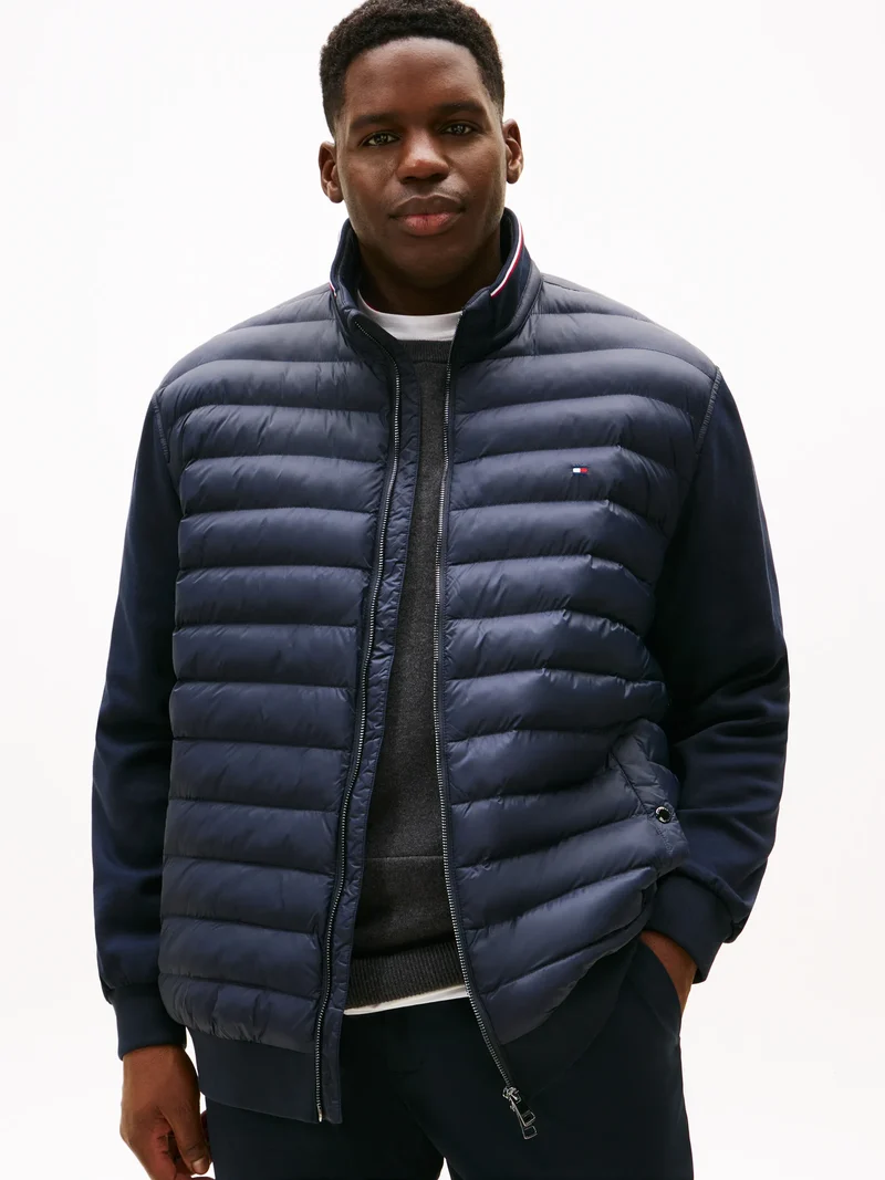 Hybrid-Steppjacke mit Stehkragen