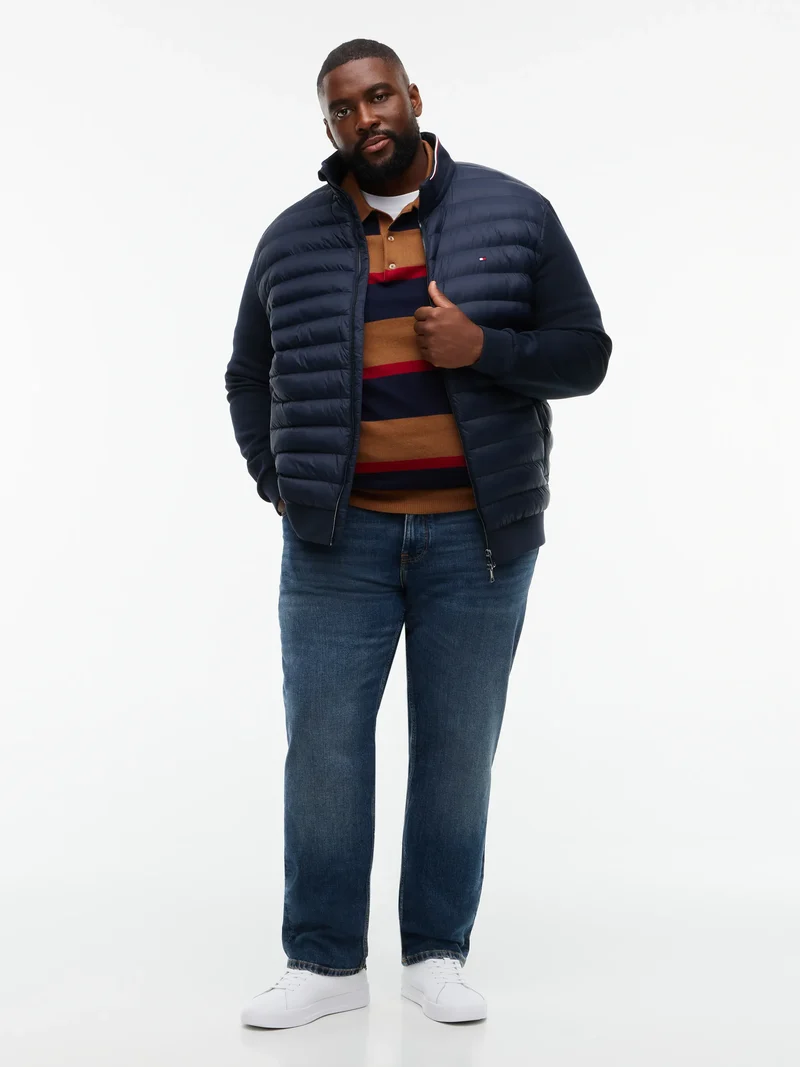 Hybrid-Steppjacke mit Stehkragen