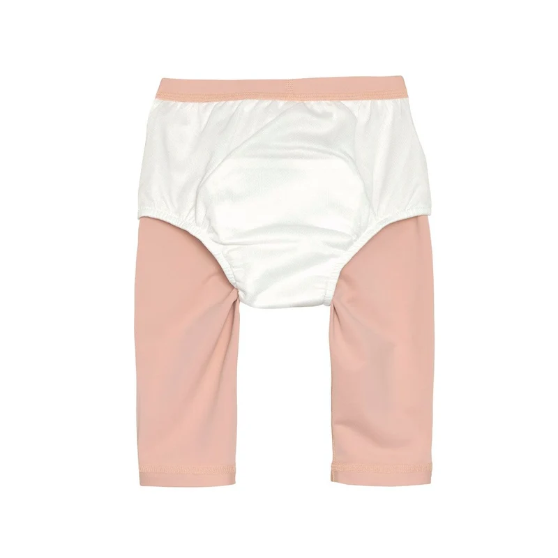 Schwimmhose mit integrierter Schwimmwindel Baby Kurz (UV-Schutz), Rosa | Lässig