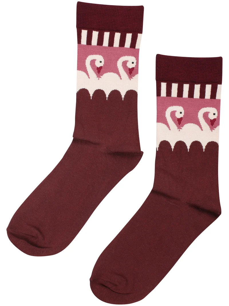 Danelegacy Socks Dark Wine SWAN