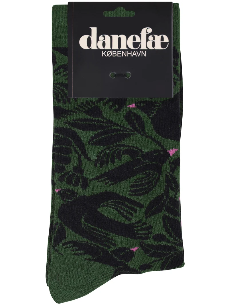 Danewalk With Me Socks Dark Pine BIRDIEUP