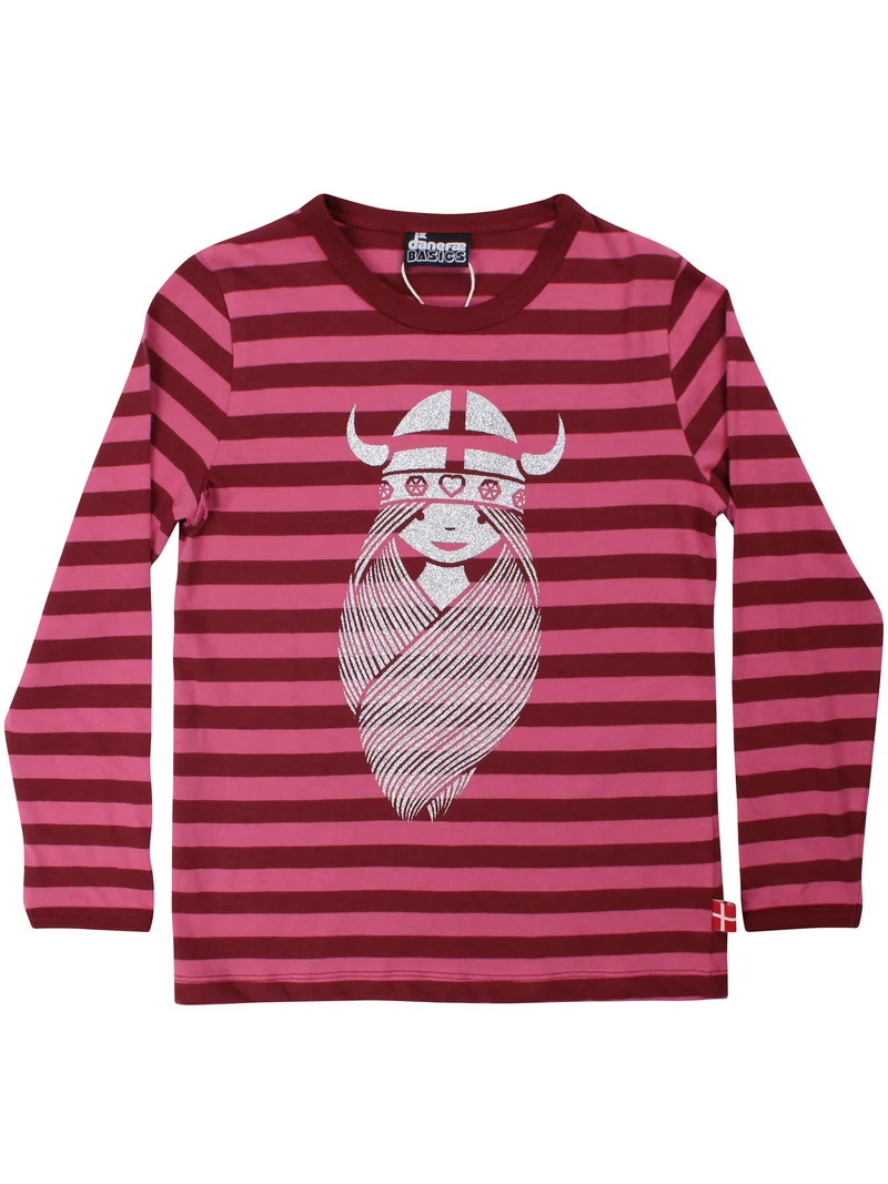 Danebasic Longsleeve Dark Cherry/Berry Compote FREJA (Glitter)