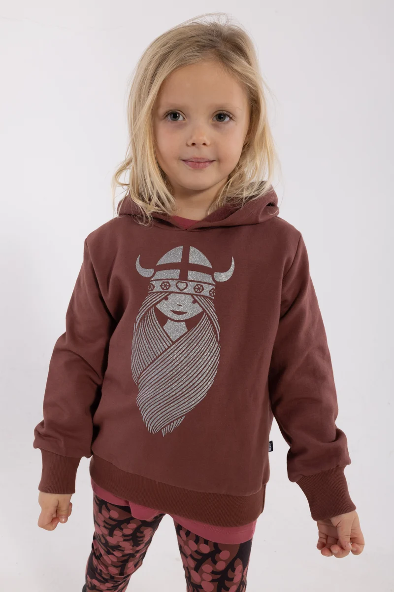 Danewarrior Hoodie Dark Cherry FREJA (Glitter)