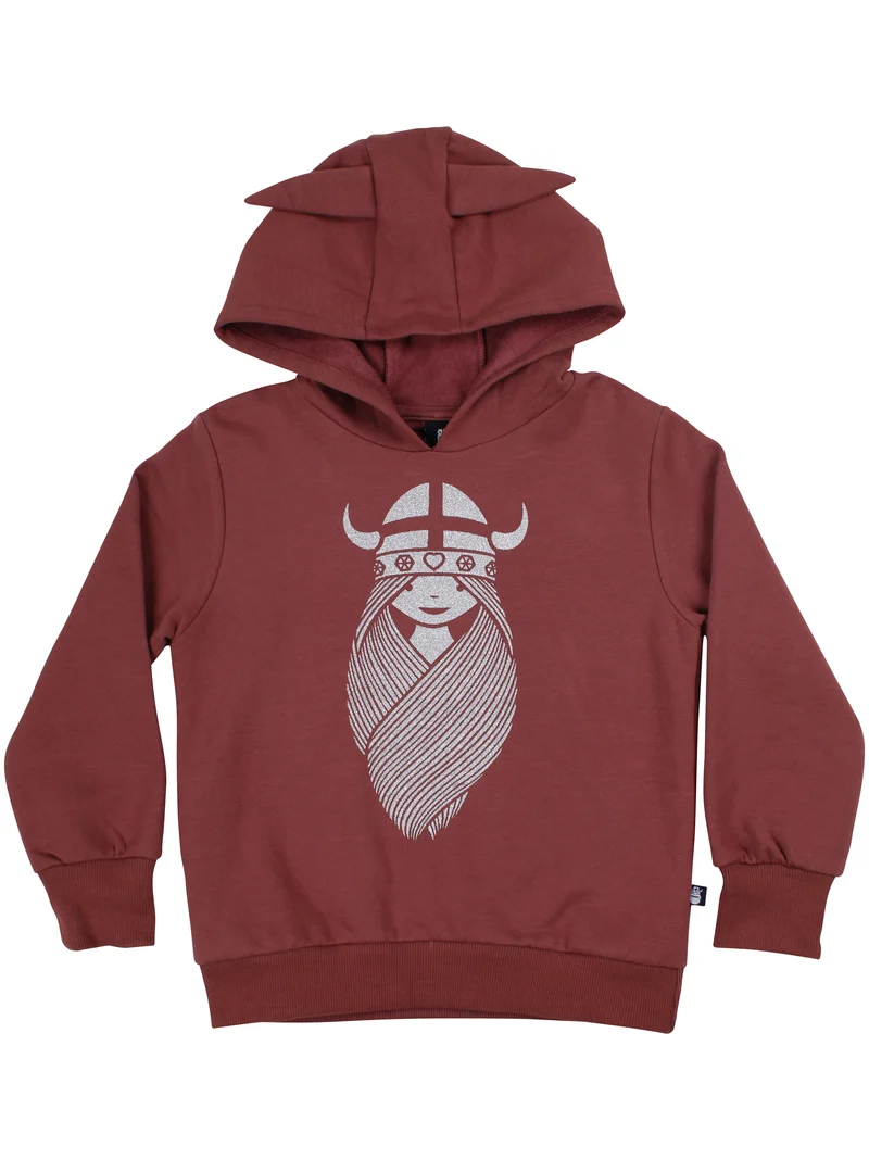 Danewarrior Hoodie Dark Cherry FREJA (Glitter)