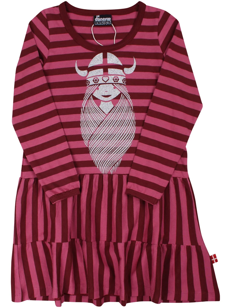 Danebasic Miva Dress Dark Cherry/Berry Compote FREJA (Glitter)