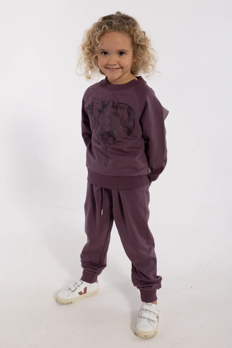 Danamerika Sweat Grey Plum FAUNA FREJA